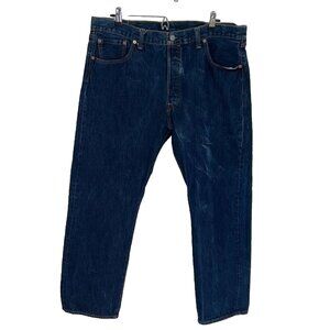 Levis 501 Button-Fly Medium Wash Straight-Leg Denim Jeans Mens Size W40 L30